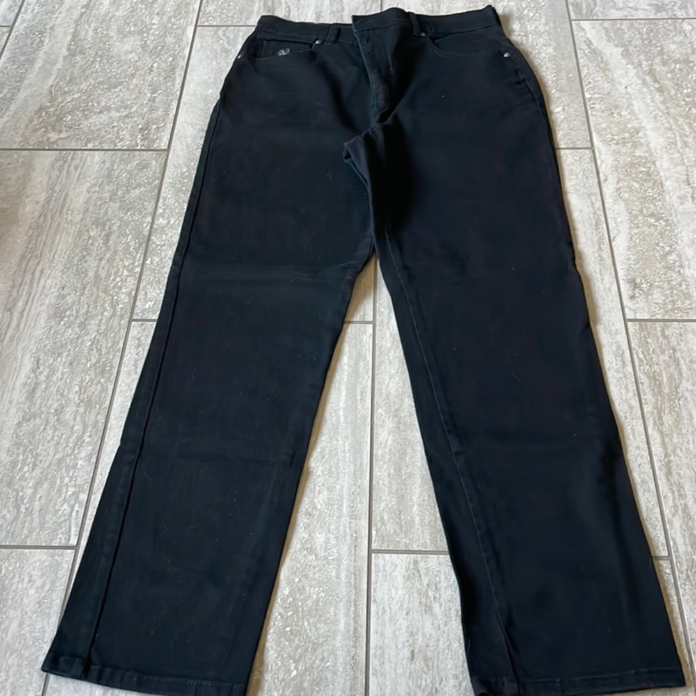 Preloved Gloria Vanderbilt,size12,black,straight leg long pants for women